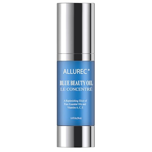AllureC® Blue Beauty Oil Luxury Beauty Facial Moisturzing Oil for Face Lips Dry Skin Midnight Recovery Essential Oil Concentrate