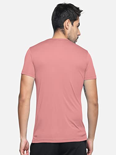Image of BULLMER Solid Cotton Blended Half Sleeve Round Neck Tshirt for Men