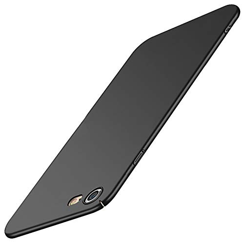 Tybiky Coque de protection fine pour iPhone SE 2020, iPhone 7/8 - Minimalist - Résistant aux chocs - Anti-rayures - Pour iPhone SE 2020/7/8 - Noir Cover