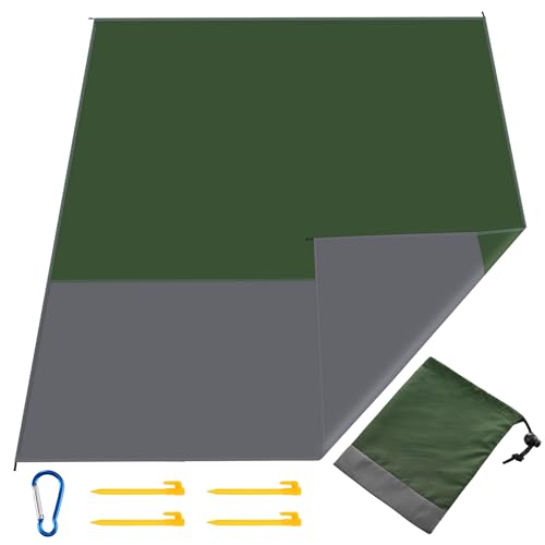Ultra-leichte Picknickdecke Mit Karabiner - Sandabweisend & Wasserdicht Für Strand, Camping & Outdoor