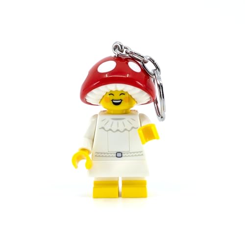 LEGO Minifigures Keychain Light - Mushroom Sprite - 2.6 Inch Tall Figure (KE240H)