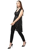 Zamback Flat Leaf Vest (X-Small, Black)