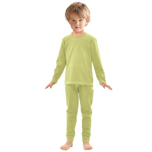 Fruit Green Long Sleeve Pajamas Set Sleepwear Jammies 2pcs Set Pjs Fruit Green