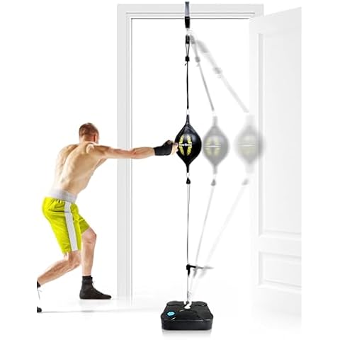 No Wall Installation Boxing Training Set – Adjustable Double End Reflex Bag for Home Gym Equipment, Perfect for Boxing, Reflex Training, and Skill Development Cover