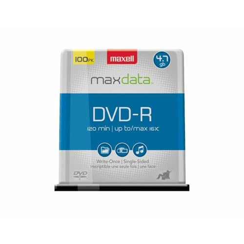 Image of Maxell MAX638014 16x DVD-R Media | Write-once DVD-R for video & data storage, 4.7GB capacity - superior archival life, standard DVD drive compatible