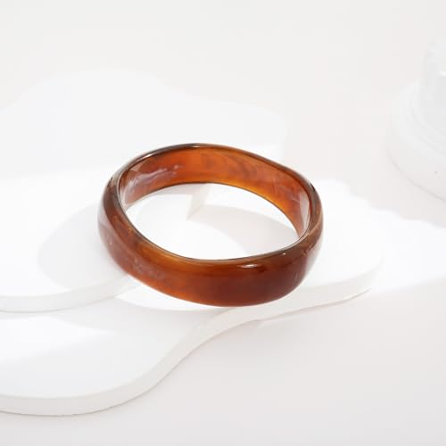 Chunky Acrylic Bangles Bracelets For Women Geometric Acrylic Resin Acetate Mottled Wide Bangle Bracelet Statement Colorful Bangles for Party3