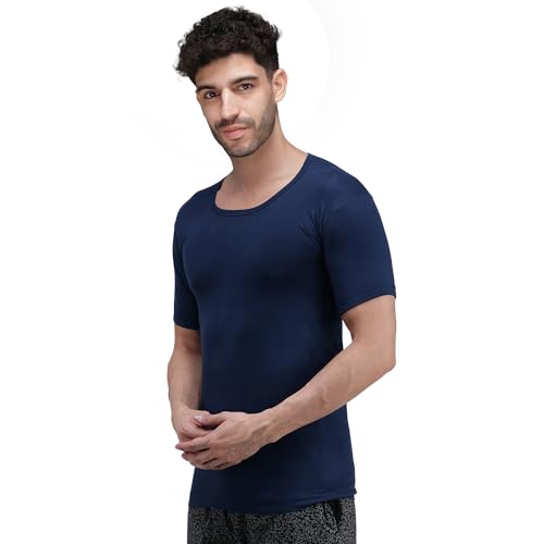 Image of Amul Comfy Men's Vest | Round Neck | Breathable Lightweight Innerwear | Moisture Wicking | Soft Feel | Pack of 2 | Color May Vary