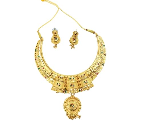 1 Gram Gold Short Rani Haar Set