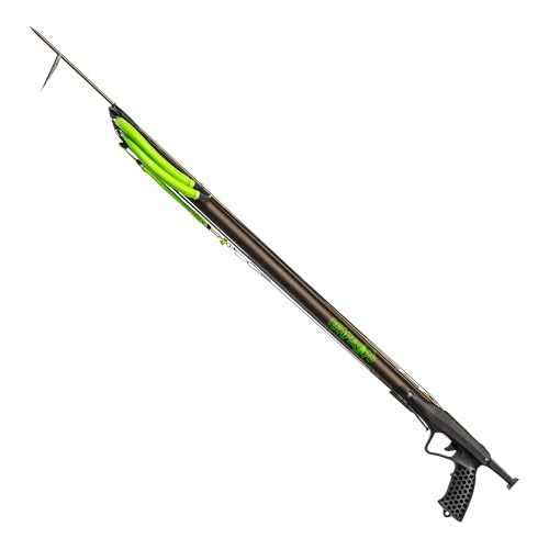 JBL Spearguns Reaper 110cm Speargun for Spearfishing, High Performance Speargun for Fishing, Diving, Freediving, Railgun, Aluminum Barrel, Stainless Steel Shaft, Nitro Bands
