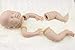 Pinky Reborn Unpainted Soft Vinyl Silicone Reborn Baby Doll Kit Set Including Head, Legs, Arms and Cloth Body Slip, Finished Size 22 Inch