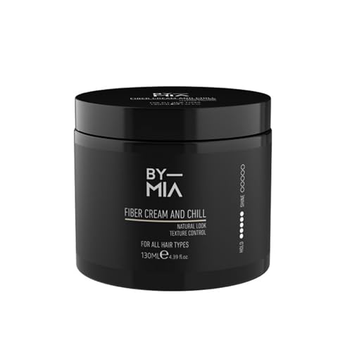 BY MIA Fiber Cream and Chill 130 ml - Hair Cream for Men | Strong Hold, Natural Matte Finish | Texture Control | Fibre-Based Men's Hair Styling Cream