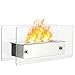 Tangkula Tabletop Fireplace Portable Stainless Steel Indoor Outdoor Ventless Bio Ethanol Fireplace Firepit (Stainless Steel)