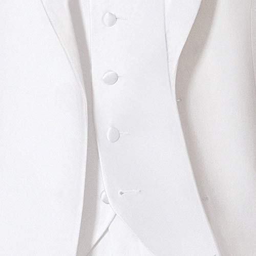 Men's Suit 3 Pieces Stand Collar Tuxedo Classic-Fit for Wedding Suits4