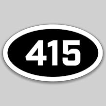 DHDM 415 Area Code Sticker California San Francisco Novato San Anselmo City Pride Love | 5-Inches by 3-Inches | Premium Quality Vinyl UV Resistant Laminate PD2392