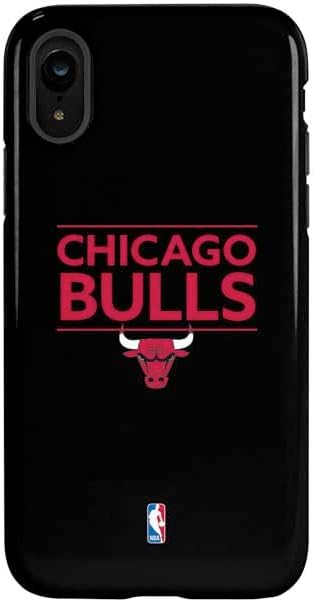 Skinit Pro Phone Case Compatible with iPhone XR - Officially Licensed NBA Chicago Bulls Dark Rust Design