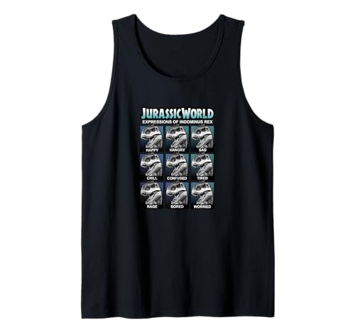 Jurassic World Indominus Rex Expressions Tank Top débardeur imprimé pour fans de dinosaures