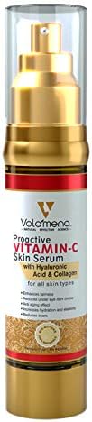 Volamena Proactive Vitamin C Serum for Face – 50ml – Brightening & Glowing Skin Serum with Vitamin C for Dark Spot Reduction, Anti-Aging Benefits & Skin Radiance for Women & Men