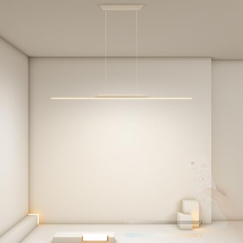 Suspension Luminaire LED Linéaire en Fer et Silicone Design Minimaliste Épuré