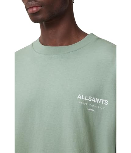 Image of AllSaints Men's Underground Oversized Short Sleeve Crew Neck Shirt