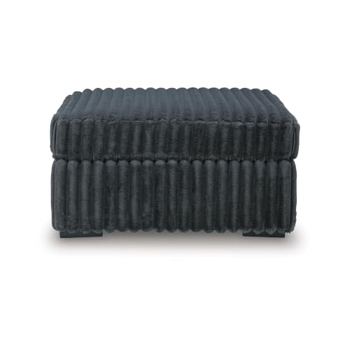 Image of Signature Design by Ashley Midnight-Madness Oversized Ottoman, Gunmetal