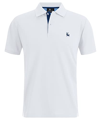 SwissWell Herren Kurzarm Poloshirt Atmungsaktiv Schnelltrocknend T-Shirt Golf Sommer Poloshirts Männer Knopfleiste Polohemd