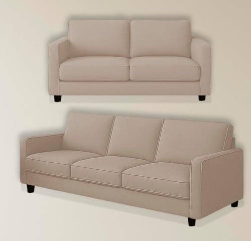 Image of The MM Furniture store Premium Fabric Sofa - Champagne (3+2 Seater)