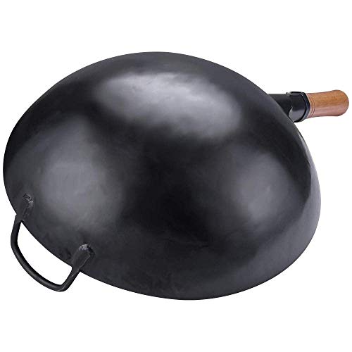 CTCOIJRN Universal-Wok-Eisen, chinesischer Vintage-Gusseisen-Gasherd, Induktionsherd, 14 Zoll 4 CTCOIJRN Universal-Wok-Eisen, chinesischer Vintage-Gusseisen-Gasherd, Induktionsherd, 14 Zoll