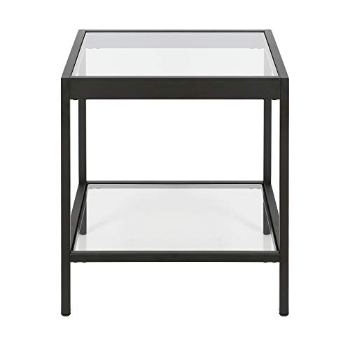 Henn&Hart ST0379 20 Inch Wide Square Side Table In Blackened Bronze thumb #3