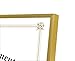 Golden State Art, 8.5x11 Aluminum Frame, Real Glass, Metal Frame for 8.5 by 11 inch Document, Certificate, Diploma. with Easel Stand (Gold 1pack)