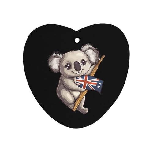 Australian Koala Bear Car Air Freshener Hanging Aromatherapy Tablets for Car Accessories Love form