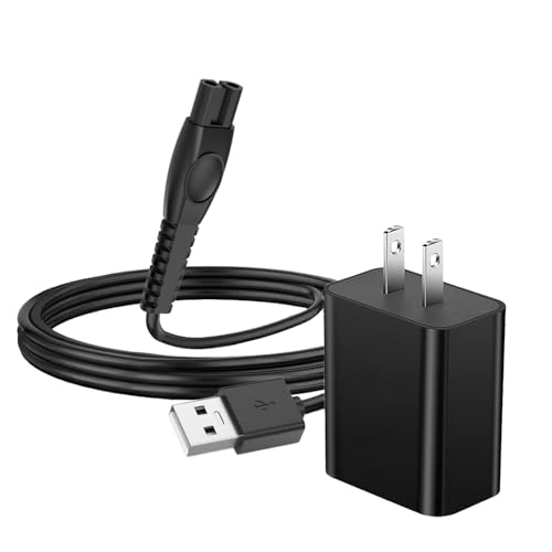 5V 1A Shaver Charger for Philips Norelco 2400 3600 3900 5400 7800 MG5910 MG7910 MG9510 MG9520 Trimmer Power Cord 5V USB Charging Cable Replacement Philips 3000 5000 7000 9000 Series Razor (3.3FT)
