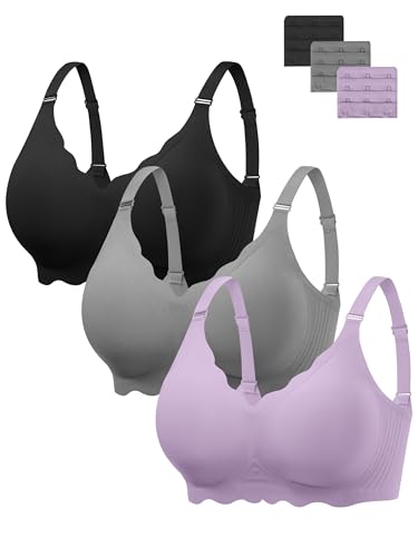 Image of Angelhood Seamless Jelly Bras for Women Wireless Push Up T-Shirt Bra Pack | Full Coverage, V Neck, No Underwire, Everyday Comfort, Convertible Bralettes, Supportive, Back Smoothing, Scalloped Brassiere