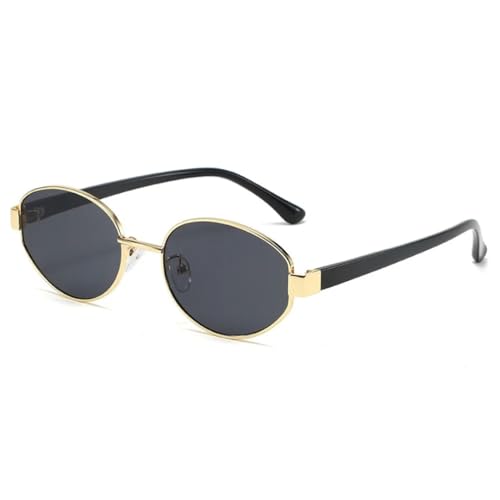 Lunettes de soleil ovales rétro UV400 unisexes pour un look vintage quotidien