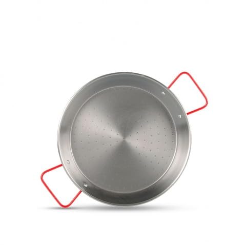El Paeller – Paella de Hierro Pulido – 2 Raciones, 34cm de diametro – Tradicional de Valencia – Apta para Leña y Gas – Fabricada en España