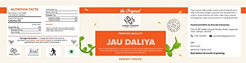 Hungry Harvest Organic & Pure Jau Dalia| Barley Daliya| Healthy Grains | Healthy and Tasty Cereal for Breakfast | Diet Food for Weight Loss| (600 Grams (Pack of 2 of 300 Grams))