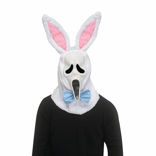 Masque de lapin de Pâques visage fantôme Fun World pour déguisement d'horreur