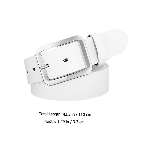 Beaupretty 4Pcs Dress Belt for Men Women Imitation Leather Fashion Waist Belt Versatile Casual Accessory for Jeans Skirts and Dresses3