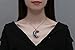 MAIBAOTA 7 Chakra Healing Crystal Necklace Gothic Necklaces for Women Crescent Moon Phase Stone Pendant Necklaces Natural Reiki Spiritual Quartz Gemstone Hippie Witch Jewelry Gifts for Women