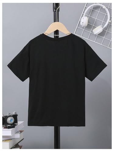 Image of SOLY HUX Boy's Graphic Tees Palm Tree Print Short Sleeve Crew Neck Summer Trendy T-Shirts Clothes for Teen Boys
