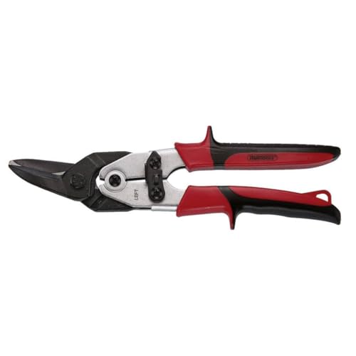 Teng Tools Aviation Tin Snips - Straight/Left Cut Regular Tin Cutting Shears - 492