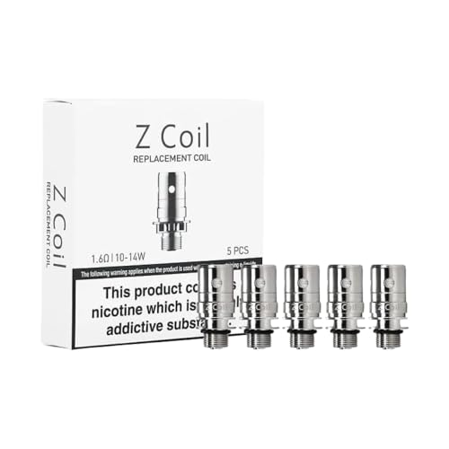 Innokin Zenith Z Coils - Pack of 5 Innokin Zlide Adept Kit CoolFire Mini MTL Vaping Haman Long-Lasting Performance No Nicotine (1.6 Ohm)