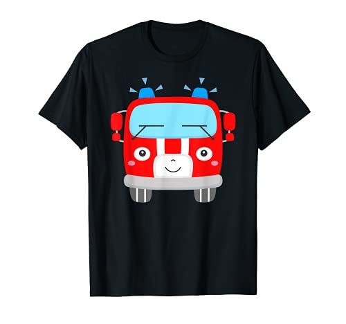 Camión de bomberos niño bebé bombero motor vehículo Camiseta