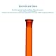 stonylab Messkolben Glas, Klasse A Braun Messkolben mit Glasstopfen Borosilikatglas Schwere Wand Bernstein Messkolben Volumetric Flask, Toleranz ±0,05 ml - 50 ml