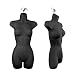 Only Hangers Women's Torso Female Plastic Hanging Mannequin Body Form Black - Pack of (1)