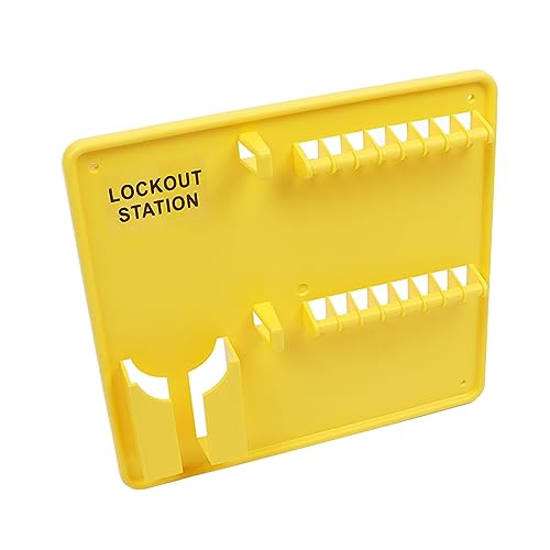 Estação de bloqueio de segurança, montagem na parede, isolamento elétrico, fechaduras, estação de lo