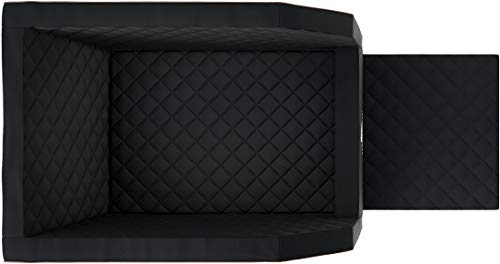 Knuffelwuff Cargo Hundebox Auto Hunde Autositz Hundetransportbox Transportbox Hund Rücksitz 60 x 78 x 50cm Schwarz