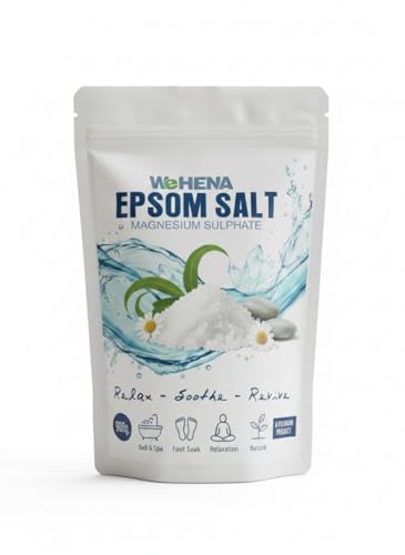 Image of Epsom Salt 900 gm | Pure Magnesium Sulfate for Bath, Muscle Relaxation, Foot Soak, Spa Therapy & Plant Care