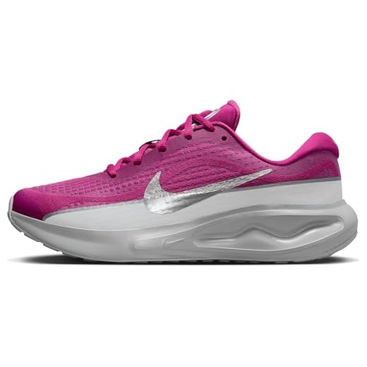 Nike Femme Journey Run PRM Straßenlaufschuh (Damen) Chaussures de Course sur Route, Fuchsia métallisé argenté Loup Gris, 40.5 EU