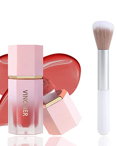 Liquid Blush, Soft Cream Blush Makeup, Air Cushion Applicator Beauty Blush For Eyes, Lip, Cheeks, High-Pigmented, Long-Lasting Natural Look Face Blush For Women Blush Makeup - 04 #TOP10