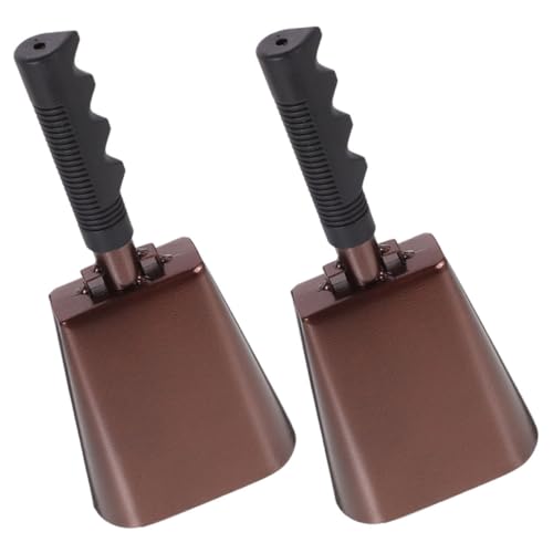 ifundom Hand- Metal Cowbells Handles for Sports Events Parties and Noisy Celebrations